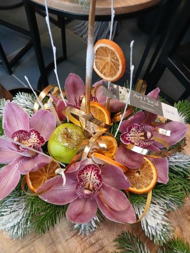 Réalisations compositions florales de Noël