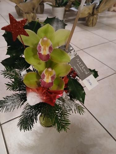 Réalisations compositions florales de Noël